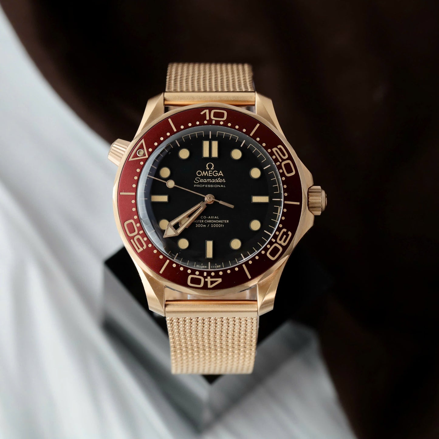 Omega Seamaster Diver Watch 300M Bronze Gold Rep 11 Pink Gold Plated Workshop VS 42mm