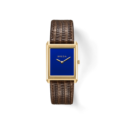 Virgil (Lizard Embossed) - Gold/Brown/Cobalt