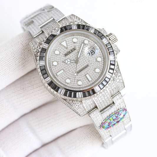 Rolex Customized Submariner Date Diamond Set Wrist Watch